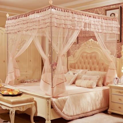 91家纺网 家纺一手货源 找家纺 艾晶美家纺 坐床方顶式蚊帐-3款