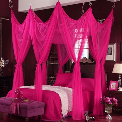 91家纺网 家纺一手货源 找家纺 艾晶美家纺 欧式风情多变蚊帐