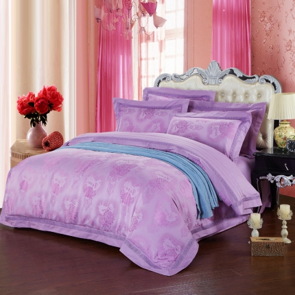 91家纺网 家纺一手货源 找家纺 (总)玖玖爱家纺 欧式奢华仿丝棉压花四件套 