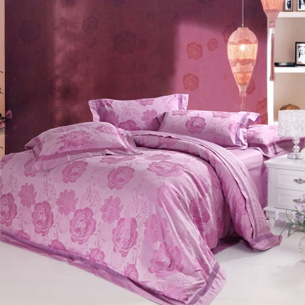 91家纺网 家纺一手货源 找家纺 (总)玖玖爱家纺 欧式奢华仿丝棉压花四件套 