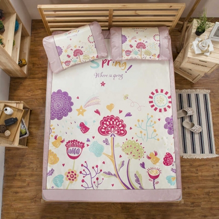 91家纺网 家纺一手货源 找家纺 (总）慕尚家纺2016大版卡通冰丝席