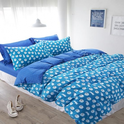 91家纺网 家纺一手货源 找家纺 （总）孩子王家纺 小清新宜家系列四件套床单款