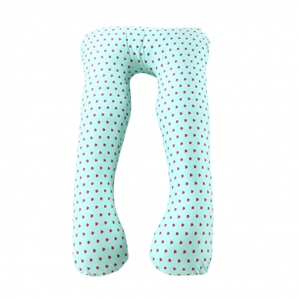 浩情国际 13372活性印花多功能可拆卸孕妇枕心心相印-兰