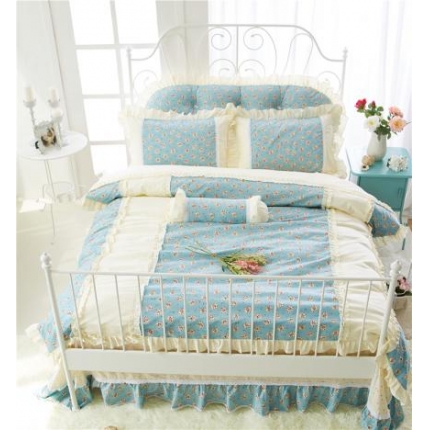 91家纺网 家纺一手货源 找家纺 菊上家纺——全棉133*72小清新四件套——花想容