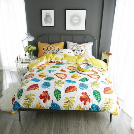 91家纺网 家纺一手货源 找家纺 （总）静家居家纺 高支高密40贡缎长绒棉四件套