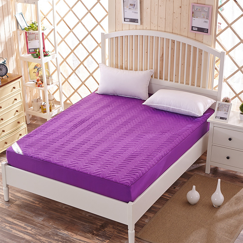 纯色磨毛夹棉床笠