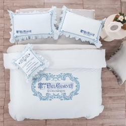 晴轩家纺 2015简欧绣花系列全棉四件套 欧洛情怀