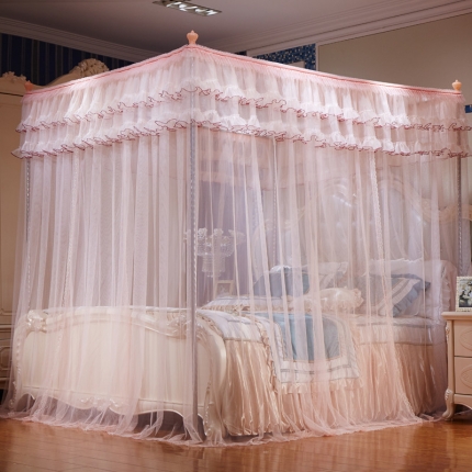 新太阳家纺 素色简约蚊帐藻兰香 玉色