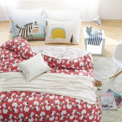 (总)彩窝窝家纺 简约4.0系列全棉斜纹四件套床单款