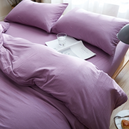 91家纺网 家纺一手货源 找家纺 北欧良品 针织棉四件套 天竺棉四件套无印良品四件套