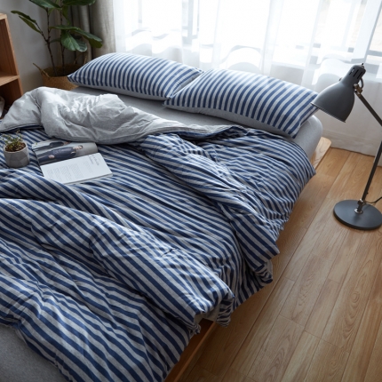 91家纺网 家纺一手货源 找家纺 北欧良品 针织棉四件套 天竺棉四件套无印良品四件套