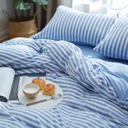 91家纺网 家纺一手货源 找家纺 北欧良品 针织棉四件套 天竺棉四件套无印良品四件套