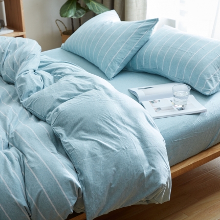 91家纺网 家纺一手货源 找家纺 北欧良品 针织棉四件套 天竺棉四件套无印良品四件套