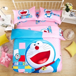 (总)凯歌家纺 活性卡通四件套机器猫系列床笠款