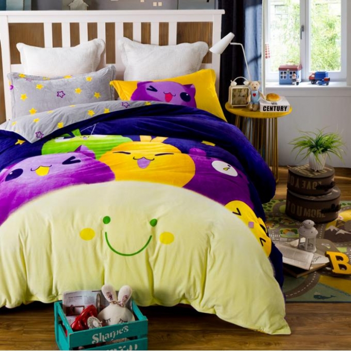 91家纺网 家纺一手货源 找家纺 （总）漫调家纺 温暖舒适水晶绒四件套