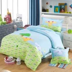 兴莉家纺 全棉加厚绣花四件套玉桂狗