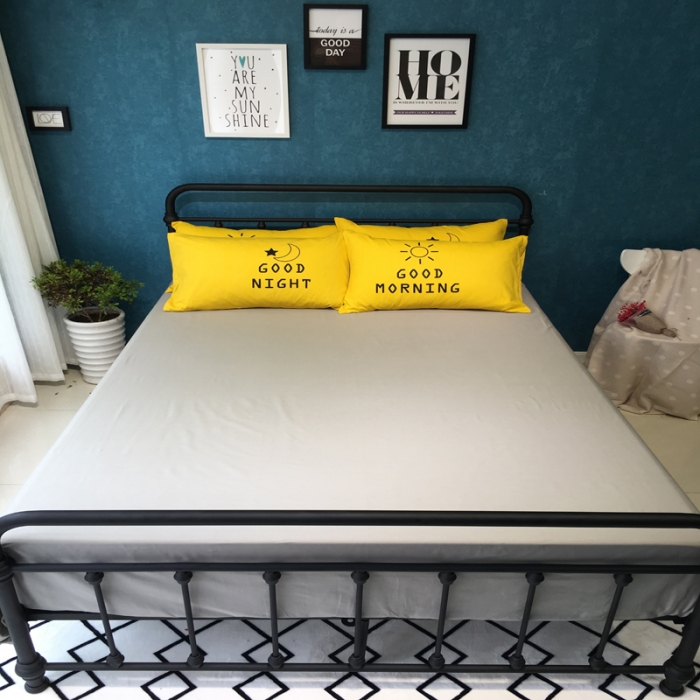 91家纺网 家纺一手货源 找家纺 漫调家纺 全棉北欧风四件套床单款科莎