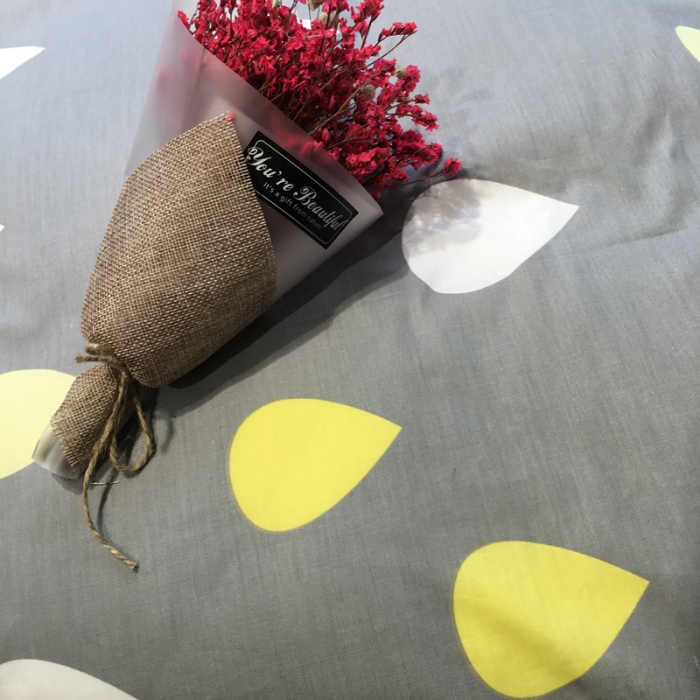 91家纺网 家纺一手货源 找家纺 漫调家纺 全棉北欧风四件套床单款雨意