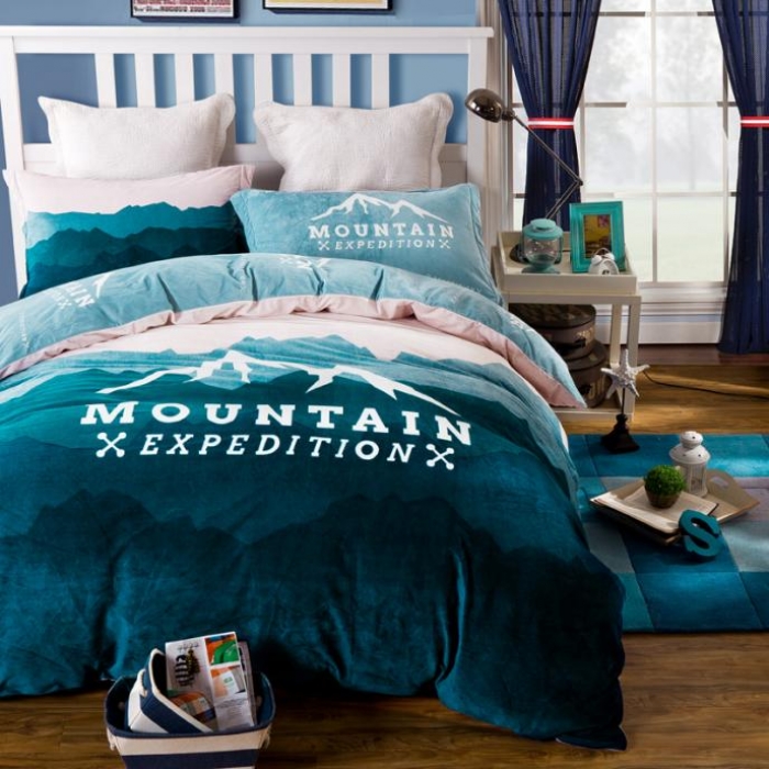 91家纺网 家纺一手货源 找家纺 （总）漫调家纺 温暖舒适水晶绒四件套