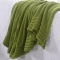 91家纺网 家纺一手货源 找家纺 乐享生活 小菱形毛毯绿色