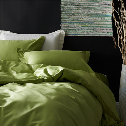 91家纺网 家纺一手货源 找家纺 朵美家纺80支纯色天丝四件套