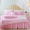 91家纺网 家纺一手货源 找家纺 菊上家纺 60S贡缎全棉纯色蕾丝床裙四件套 轻奢风系列8色