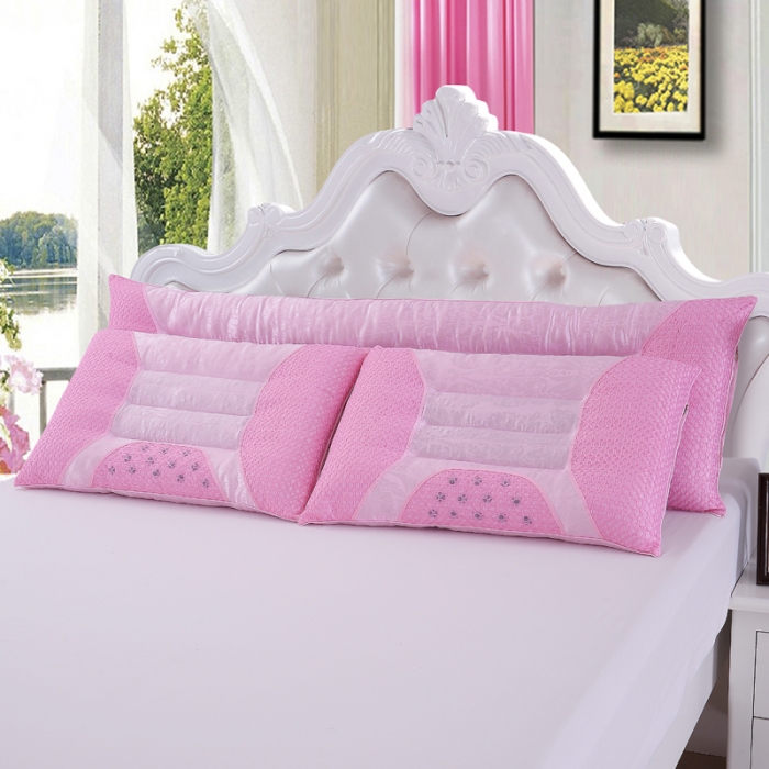 91家纺网 家纺一手货源 找家纺 婚庆提花磁疗双人枕头长枕芯