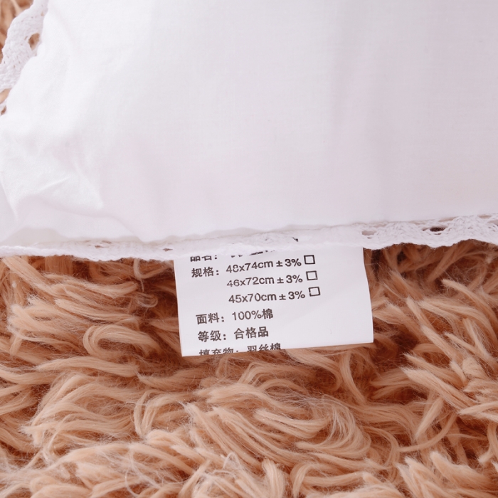 91家纺网 家纺一手货源 找家纺 清新花语薰衣草羽丝绒枕头枕芯可水洗