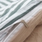 91家纺网 家纺一手货源 找家纺 超柔水洗棉条格四件套 绿白条