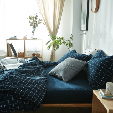 91家纺网 家纺一手货源 找家纺 北欧良品（7规格现货）水洗棉被套单品无印良品被套单件