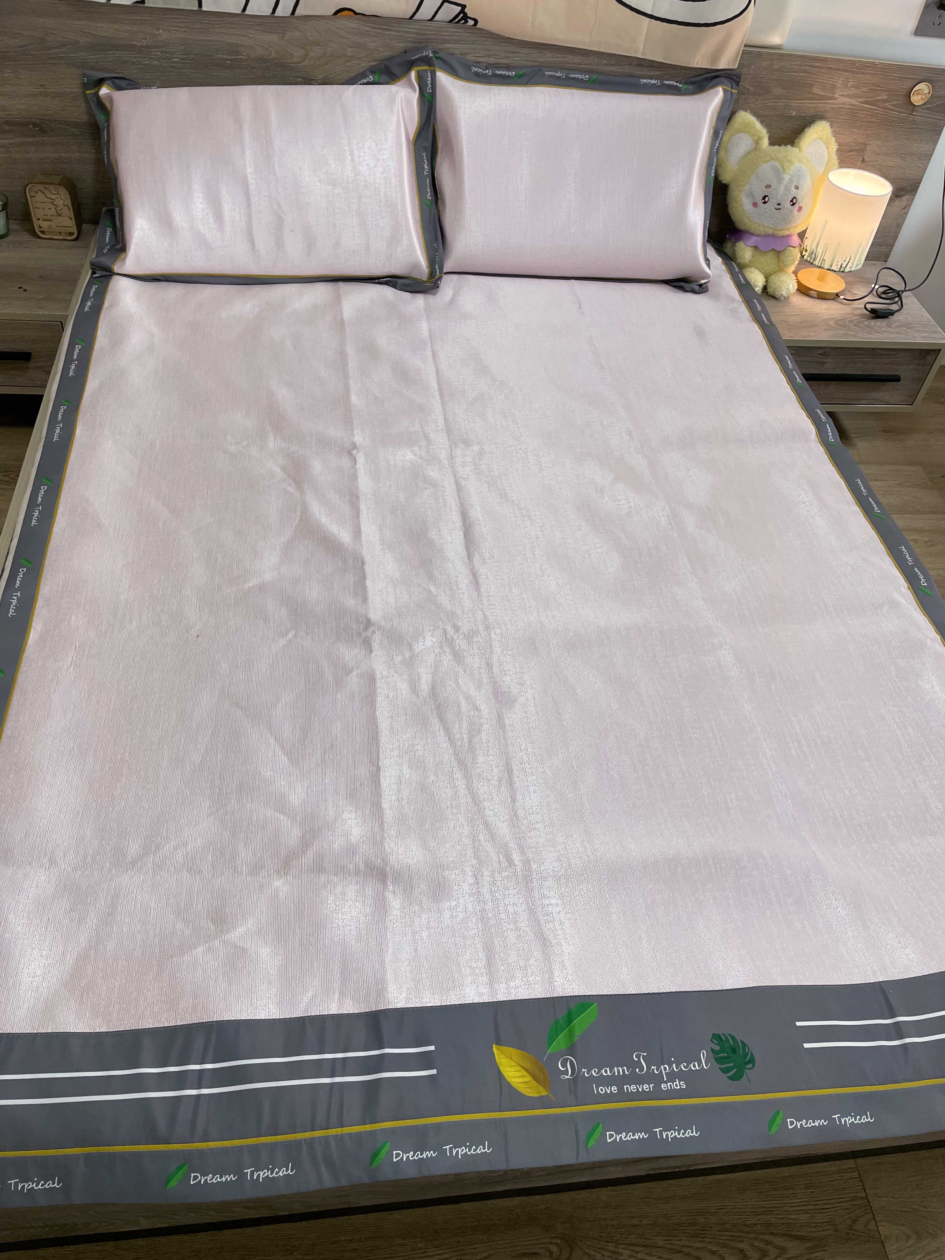 91家纺网 家纺一手货源 找家纺 (总) 宅部落 2022新款900D粗冰丝肌理纹冰丝席