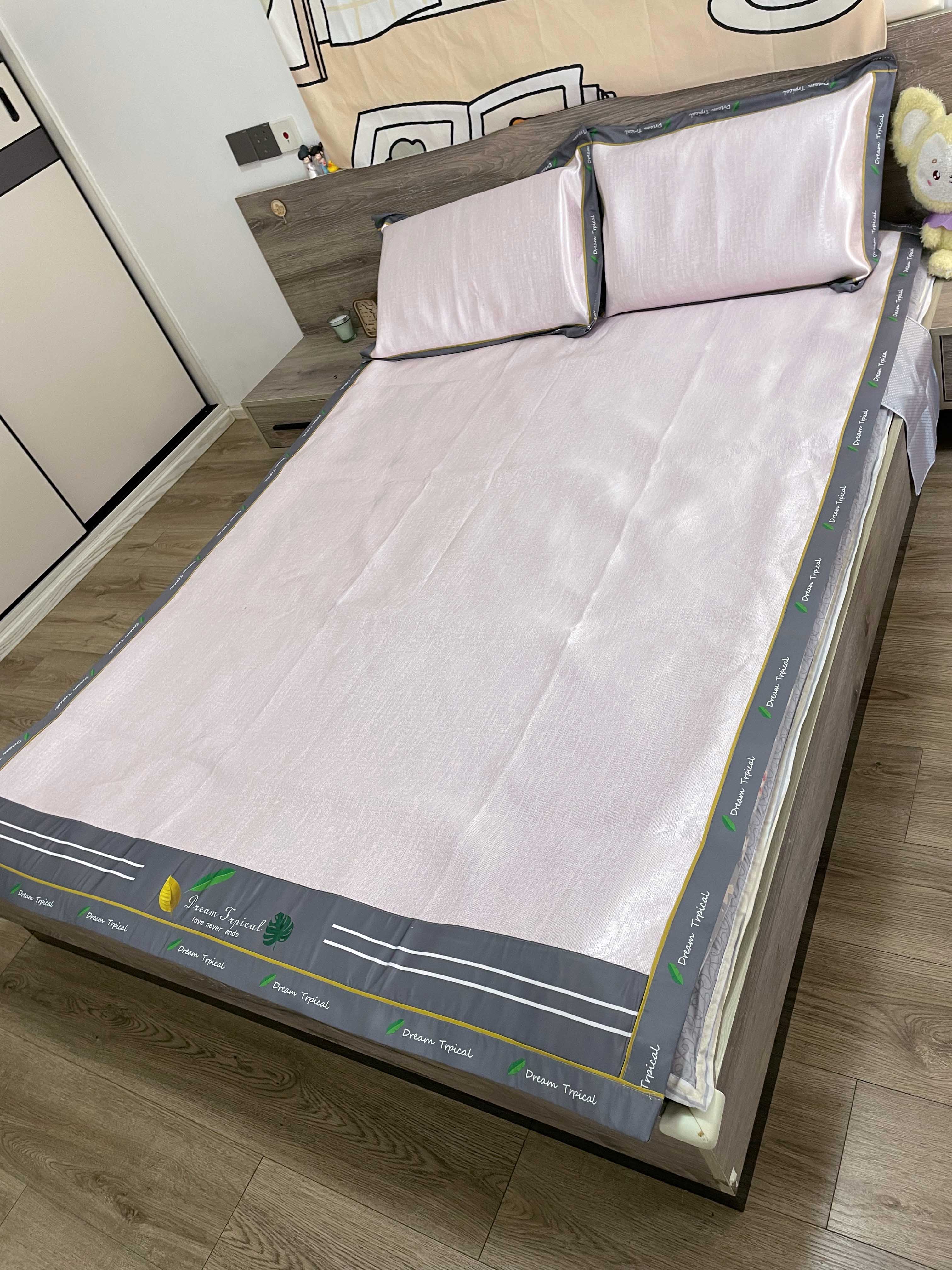 91家纺网 家纺一手货源 找家纺 (总) 宅部落 2022新款900D粗冰丝肌理纹冰丝席