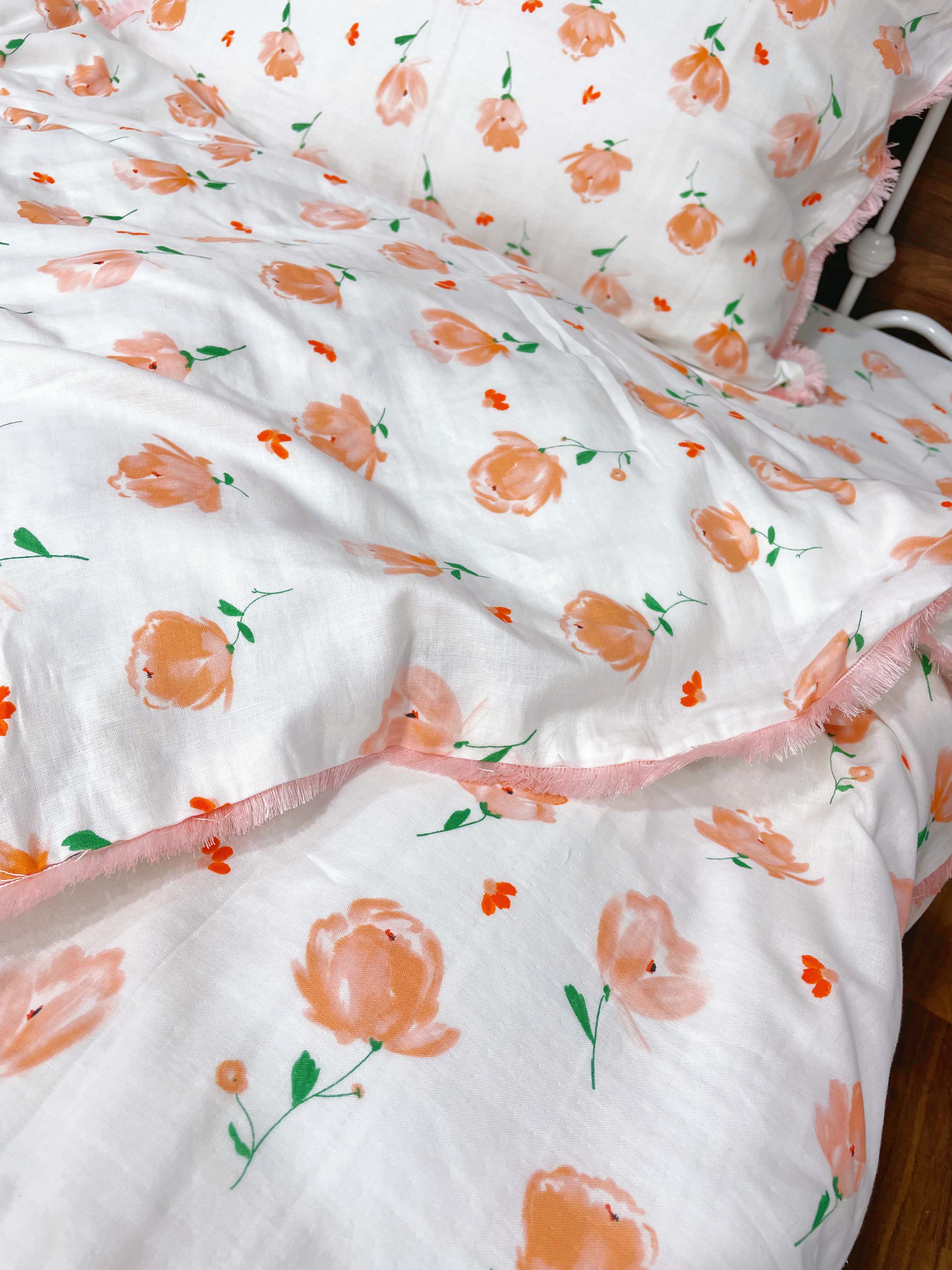 91家纺网 家纺一手货源 找家纺 （总）淑女公社家纺 2022新款双层纱流苏花边款四件套