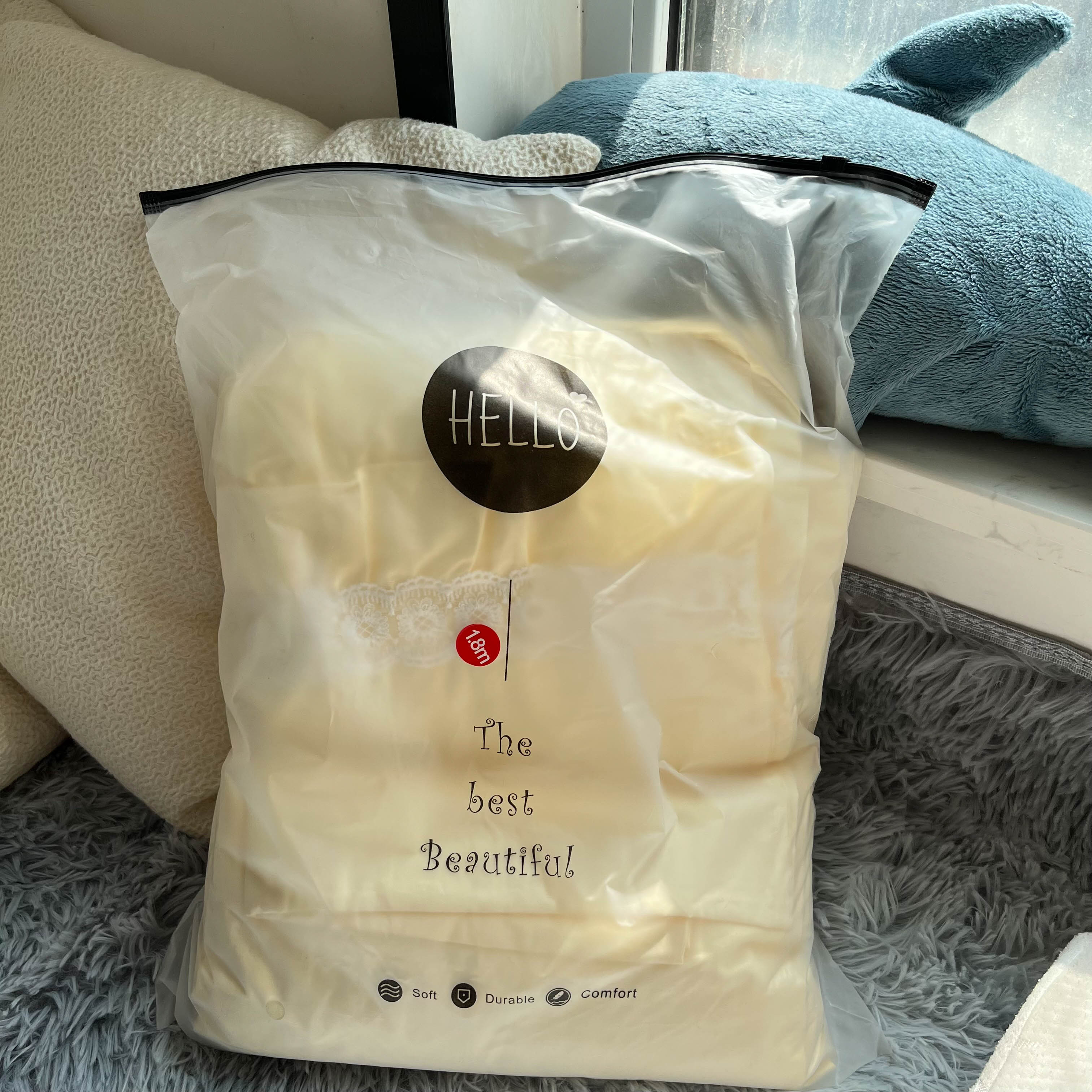 91家纺网 家纺一手货源 找家纺 淑女公社 2022新款全棉少女心事系列四件套 奶油黄