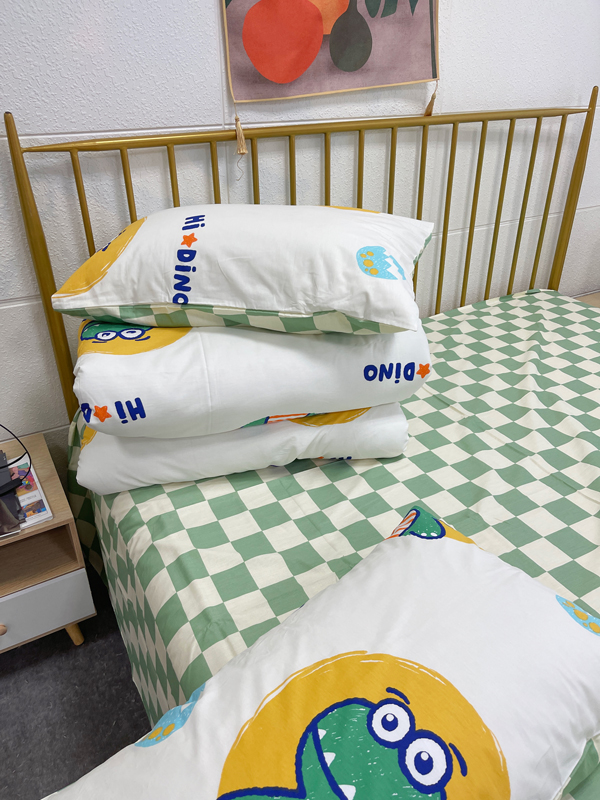 91家纺网 家纺一手货源 找家纺 澳萝拉 2023新款全棉印花四件套会员减5元 嗨迪诺