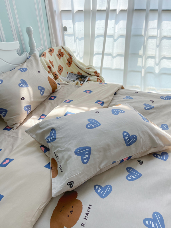 91家纺网 家纺一手货源 找家纺 澳萝拉 2023新款全棉印花四件套会员减5元 可爱多多