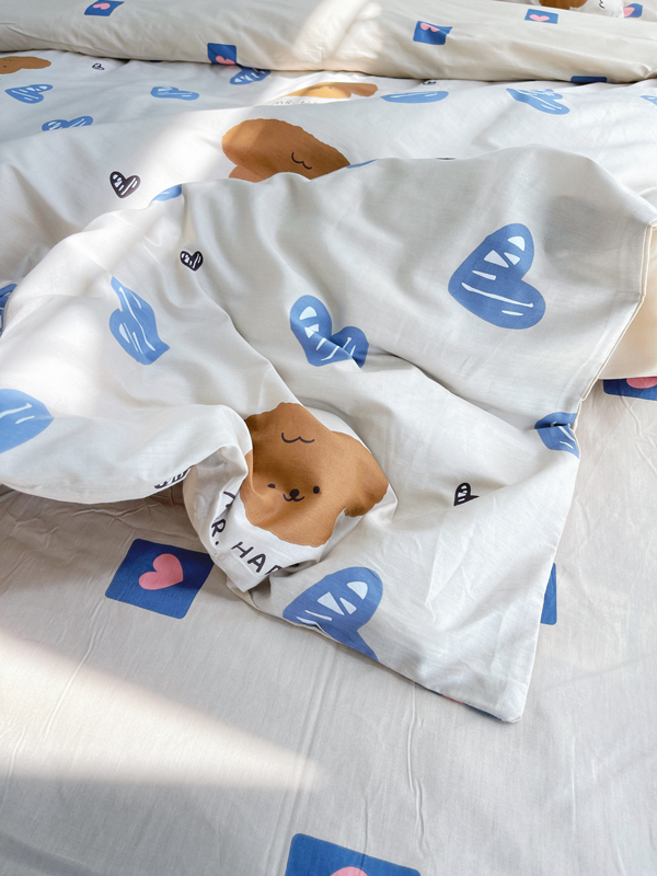 91家纺网 家纺一手货源 找家纺 澳萝拉 2023新款全棉印花四件套会员减5元 可爱多多