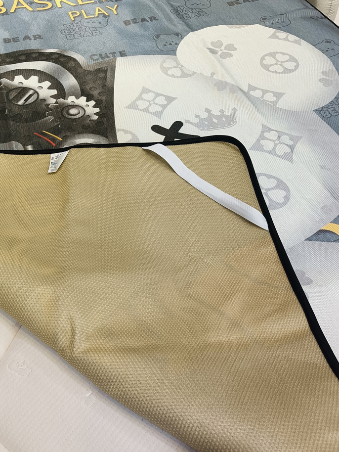 91家纺网 家纺一手货源 找家纺 宅部落 2022新款卡通大版冰丝席 机械熊