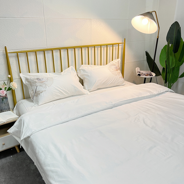 91家纺网 家纺一手货源 找家纺 魅都新款100阿克苏长绒棉刺绣四件套-米兰椰奶白