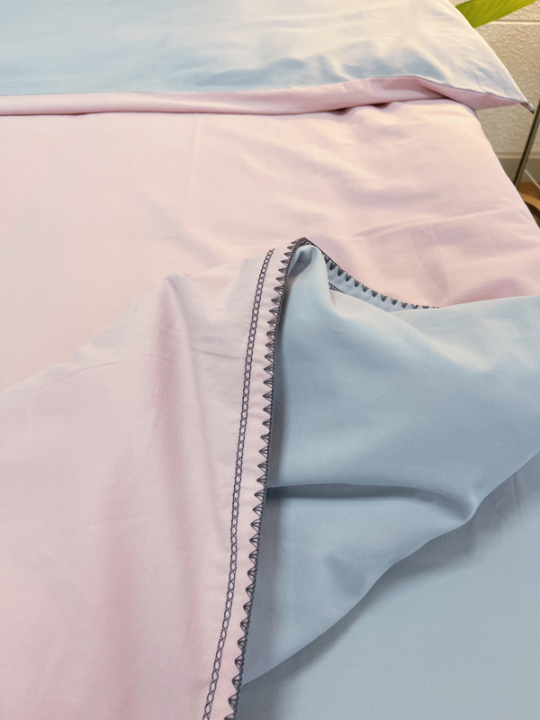 91家纺网 家纺一手货源 找家纺 艾莱2023新款A类新疆长绒棉加厚柔顺磨毛四件套瑞秋-烟粉