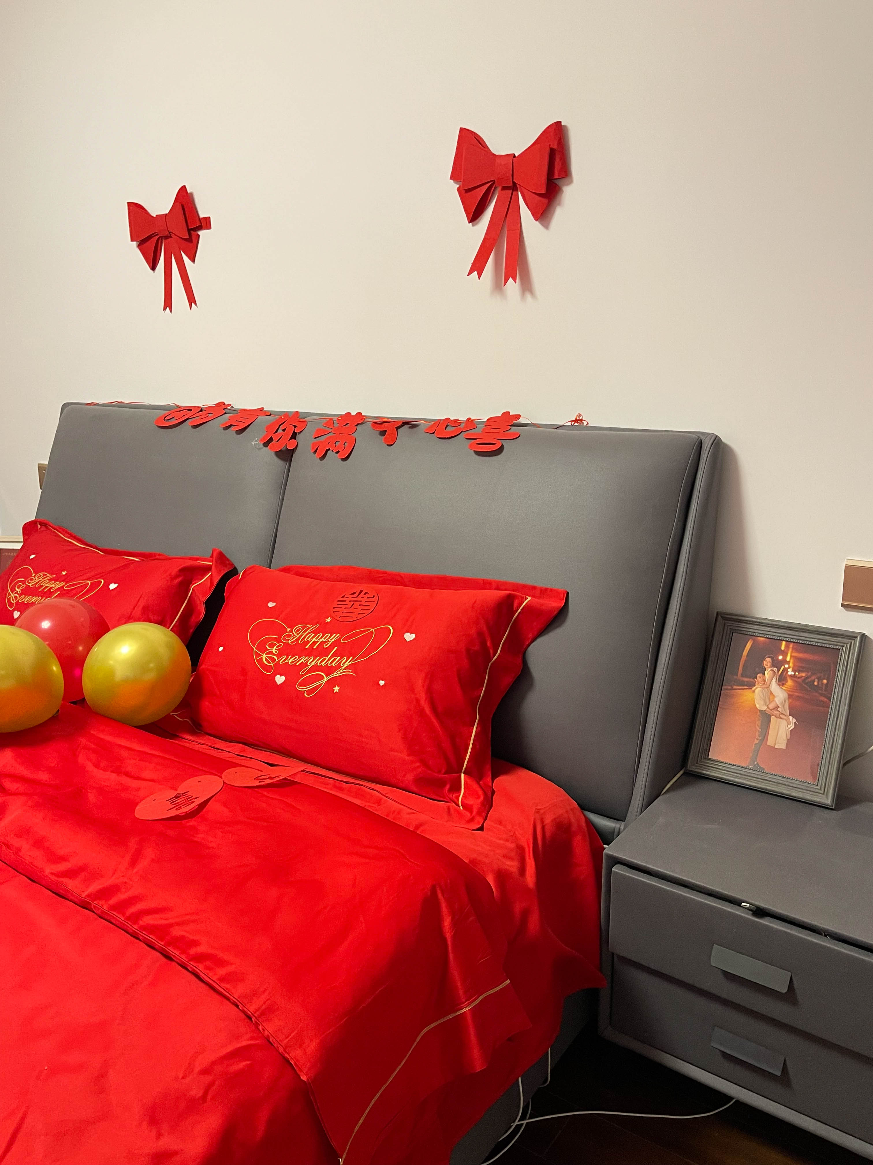 91家纺网 家纺一手货源 找家纺 （总）金麦 2020新款40支13372全棉刺绣婚庆系四件套