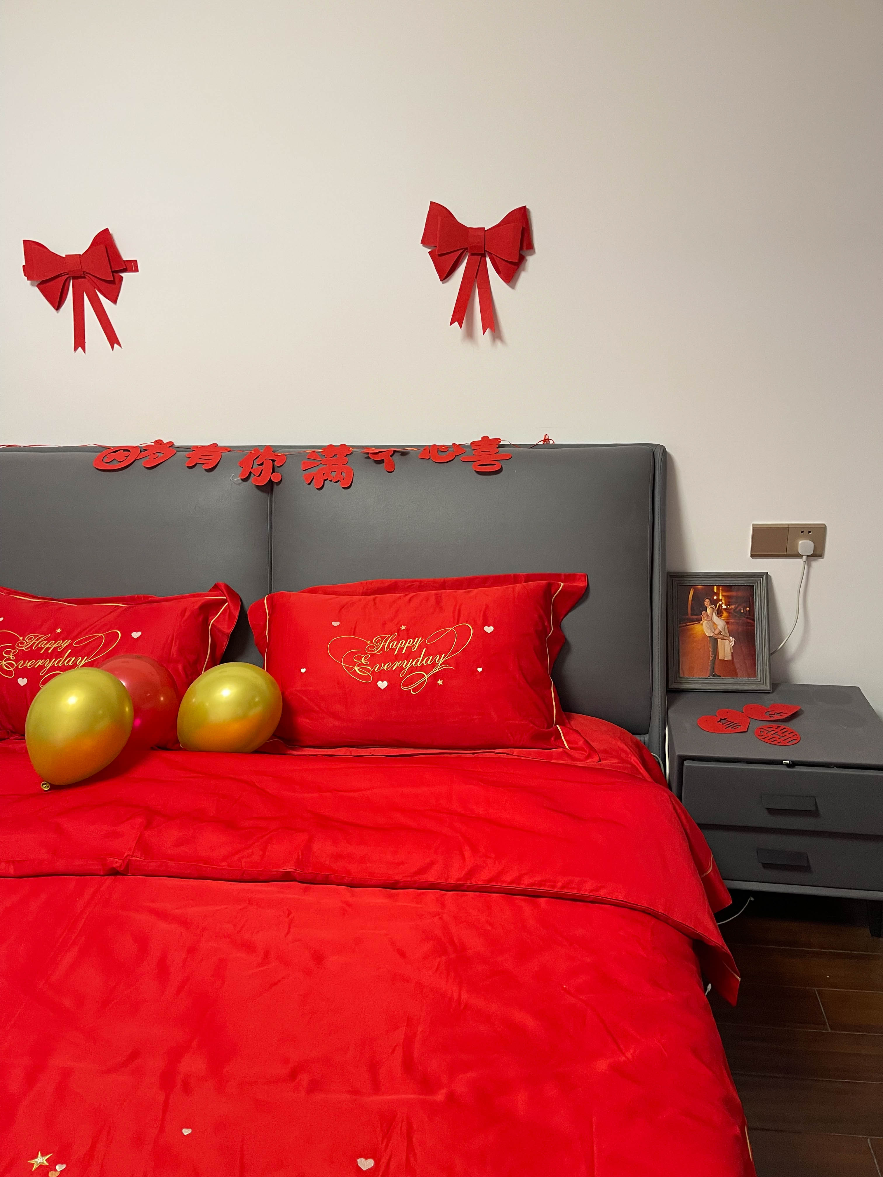 91家纺网 家纺一手货源 找家纺 金麦2020新款40支13372全棉刺绣婚庆系四件套星语心愿