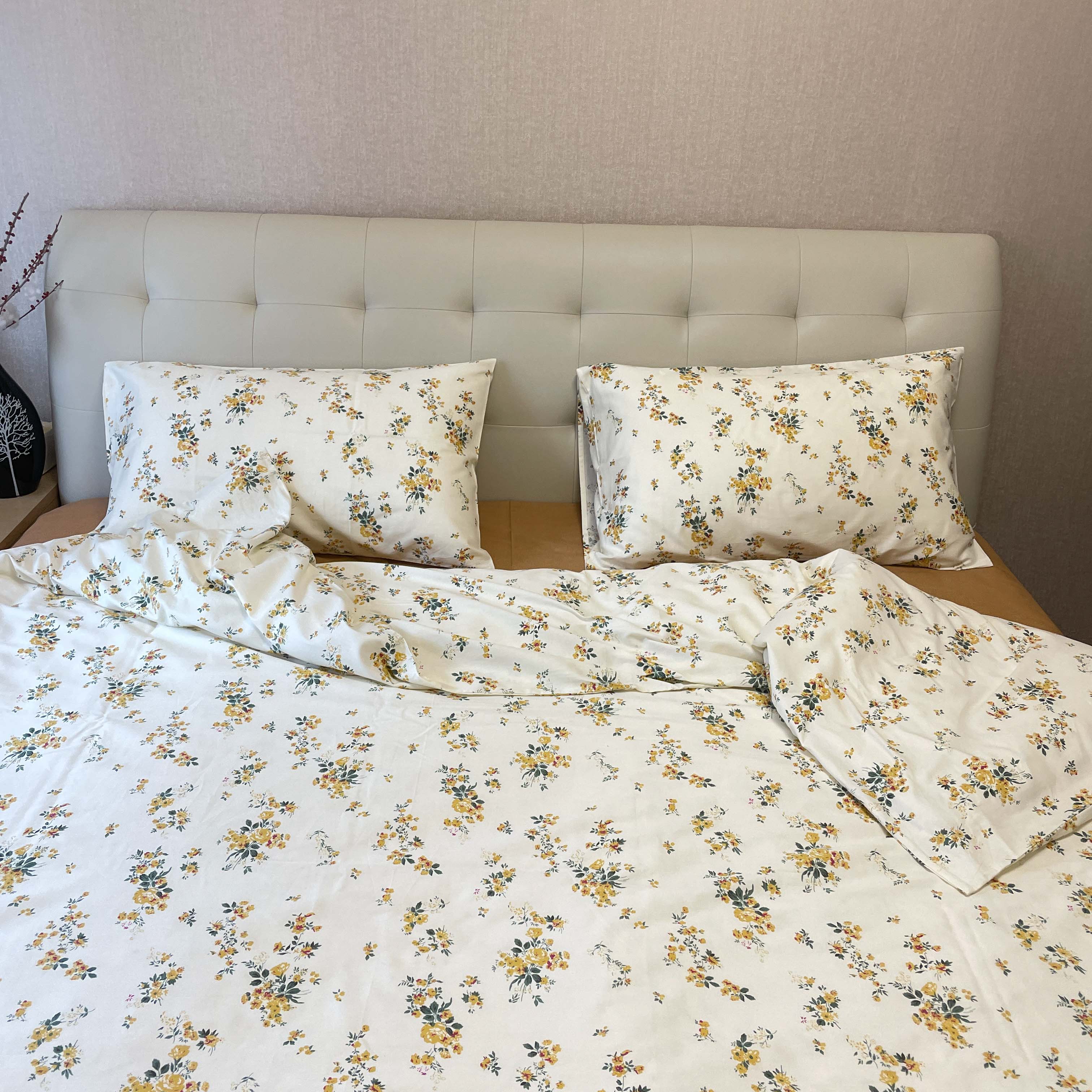 91家纺网 家纺一手货源 找家纺 感遇2022新款纯棉印花四件套 木槿