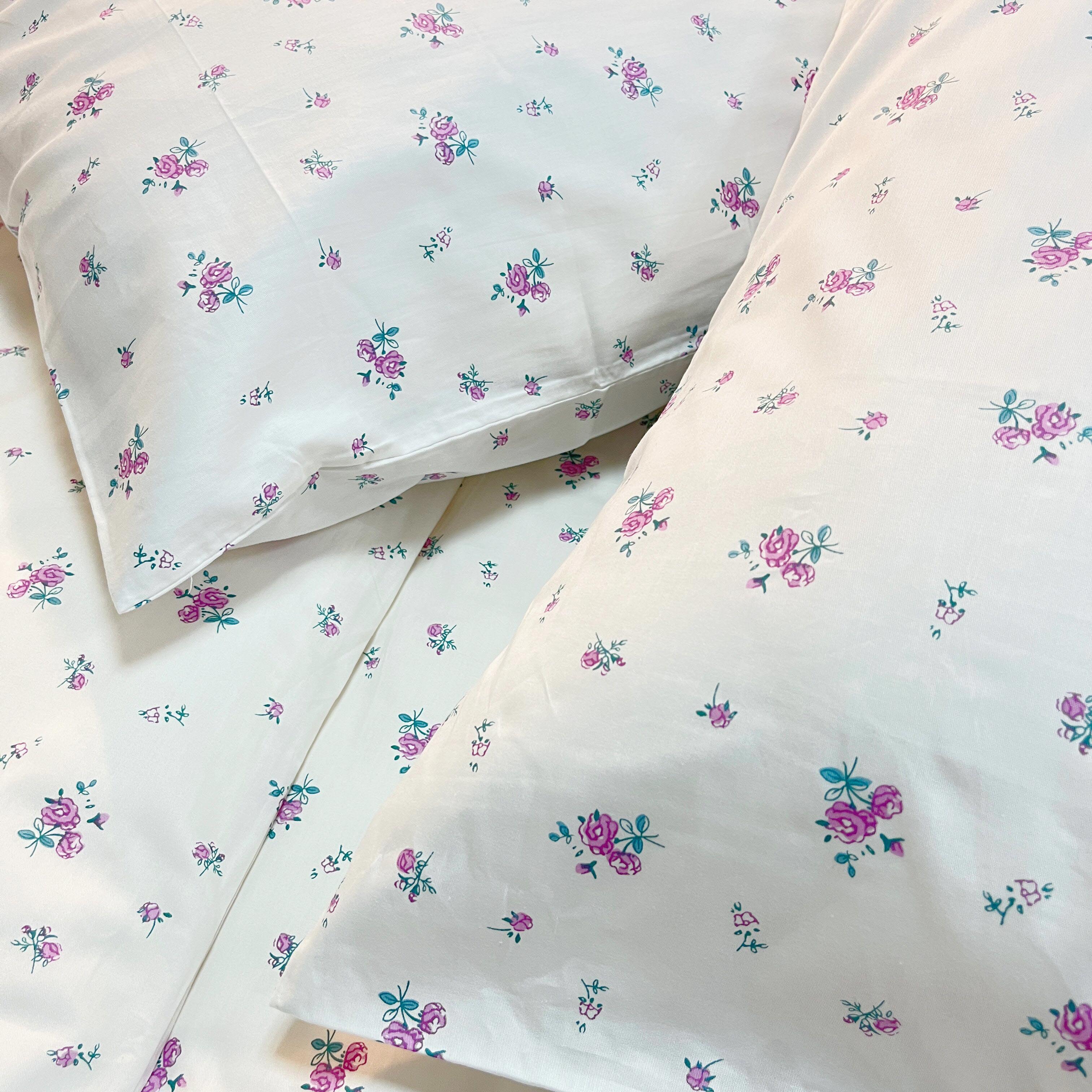 91家纺网 家纺一手货源 找家纺 感遇2022新款纯棉印花四件套 丁香