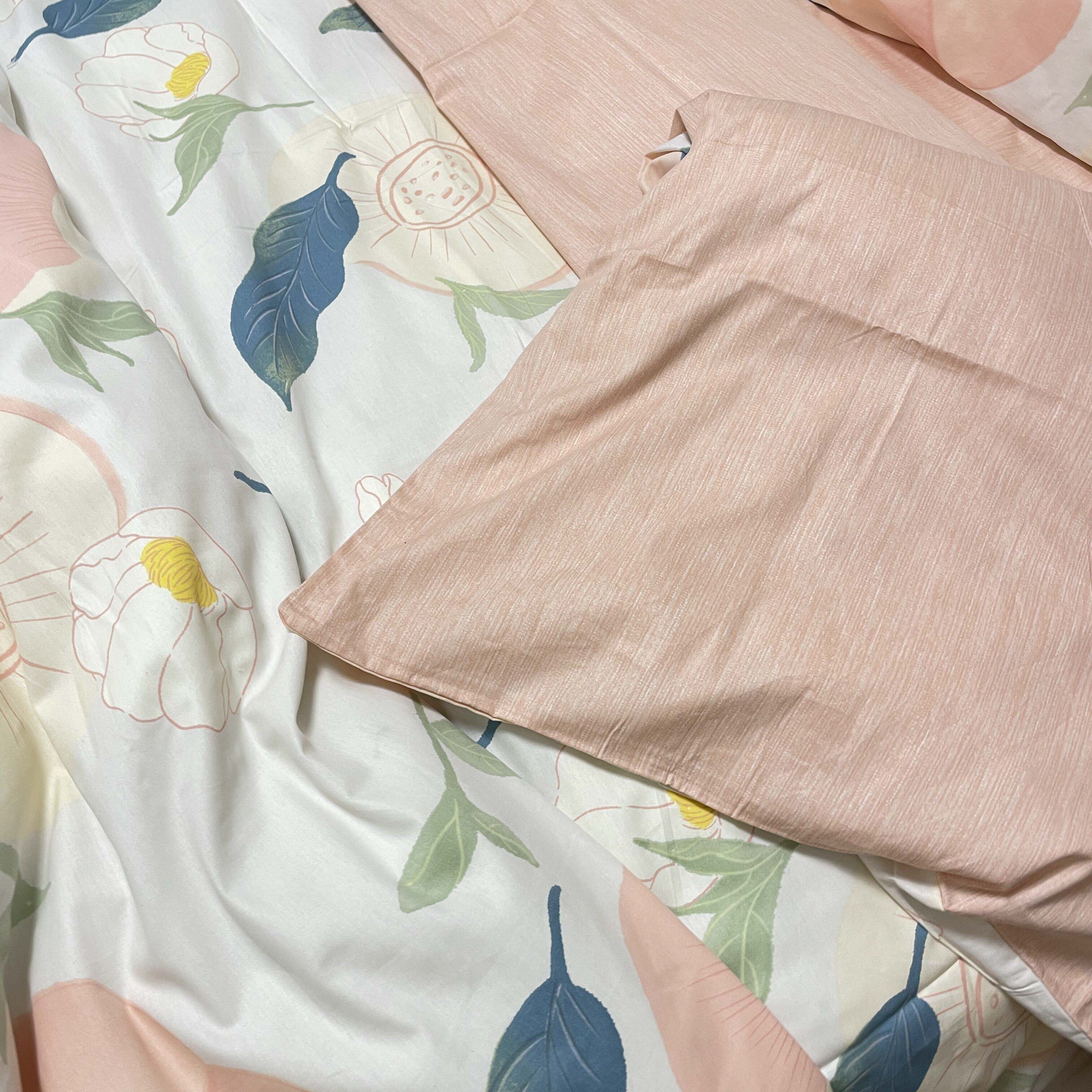 91家纺网 家纺一手货源 找家纺 感遇2022新款纯棉印花四件套 粉嫩桃桃