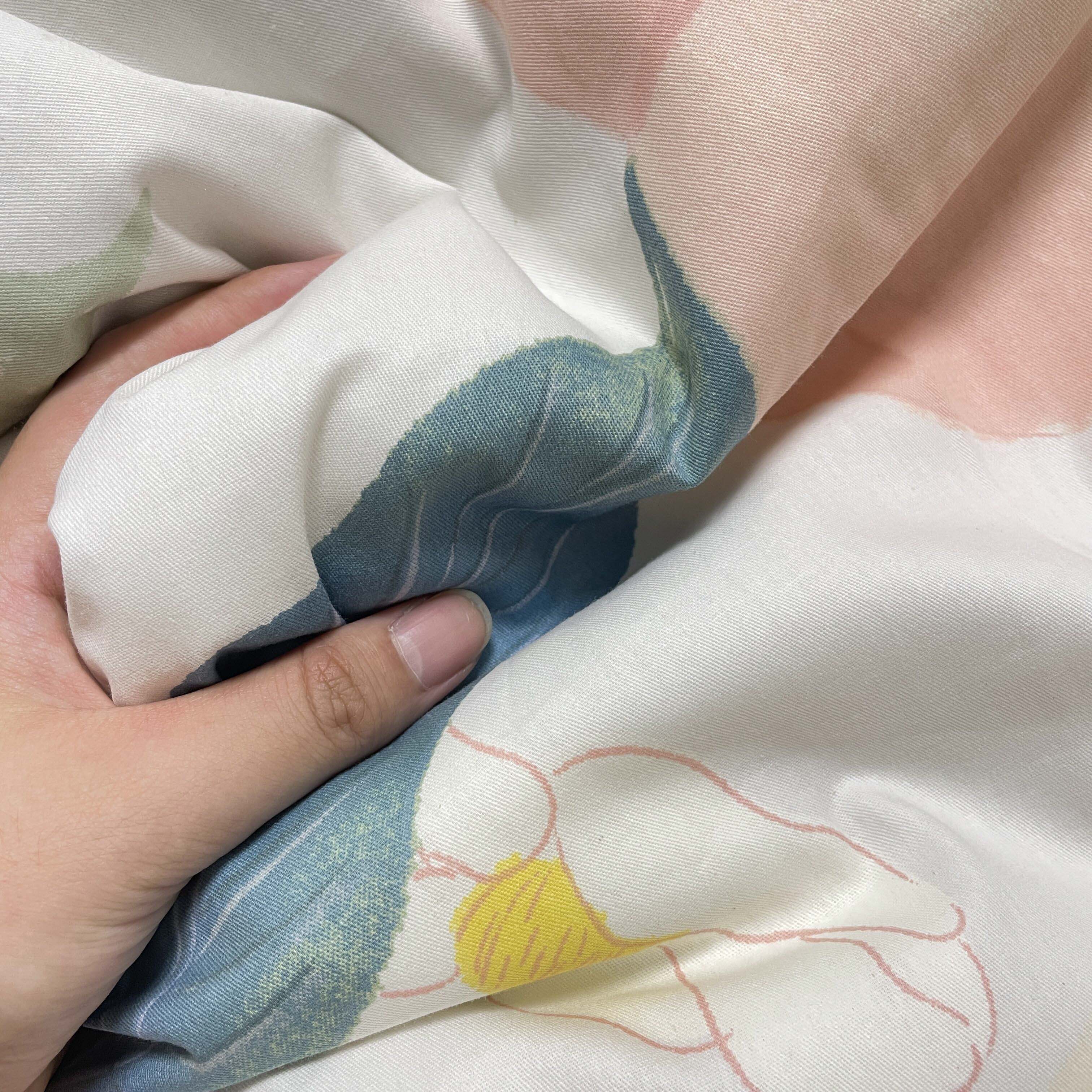 91家纺网 家纺一手货源 找家纺 感遇2022新款纯棉印花四件套 粉嫩桃桃