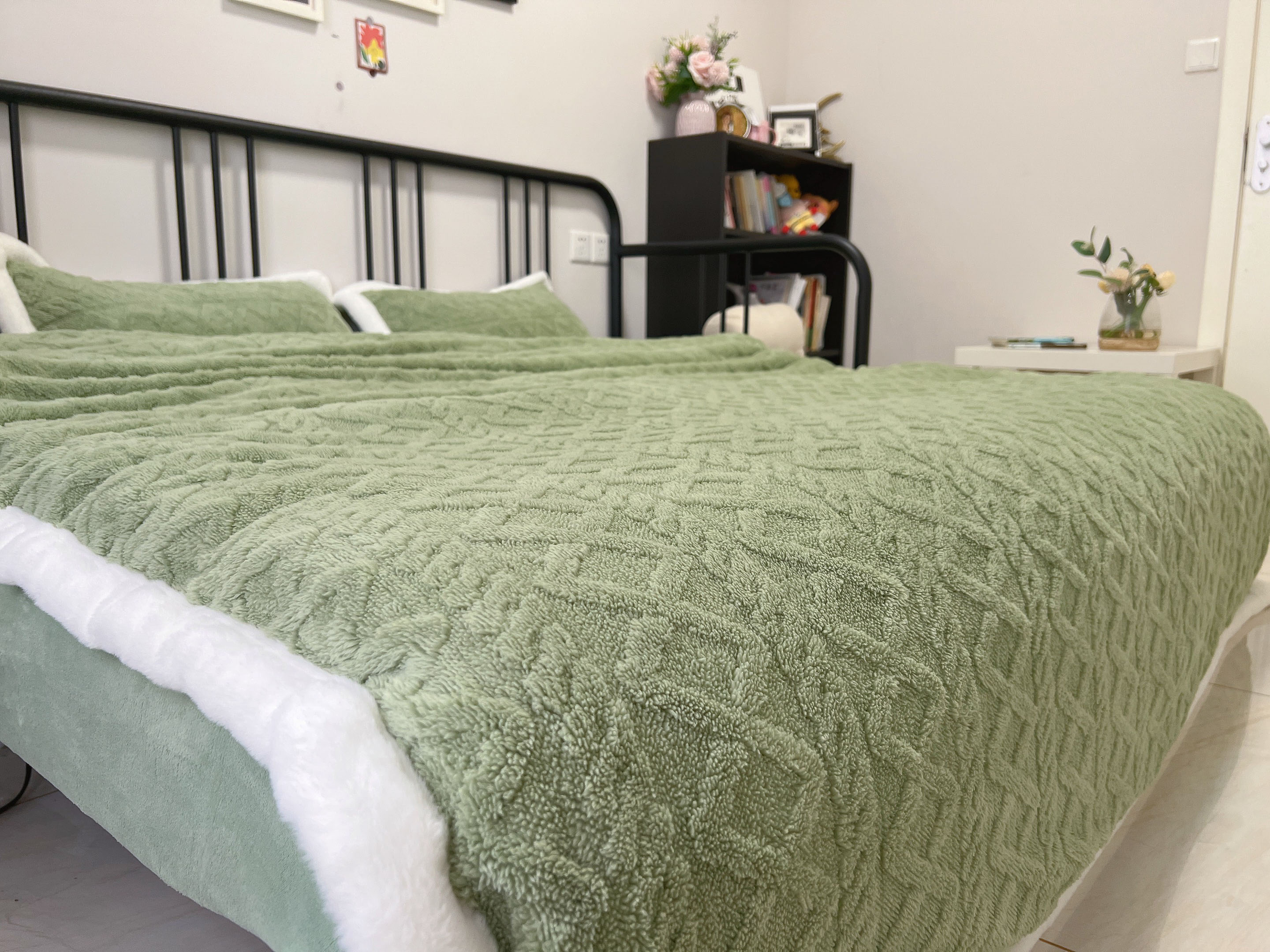 91家纺网 家纺一手货源 找家纺 潮邦 2025【含买家秀】塔芙绒牛奶绒轻奢保暖四件套 塔芙绿