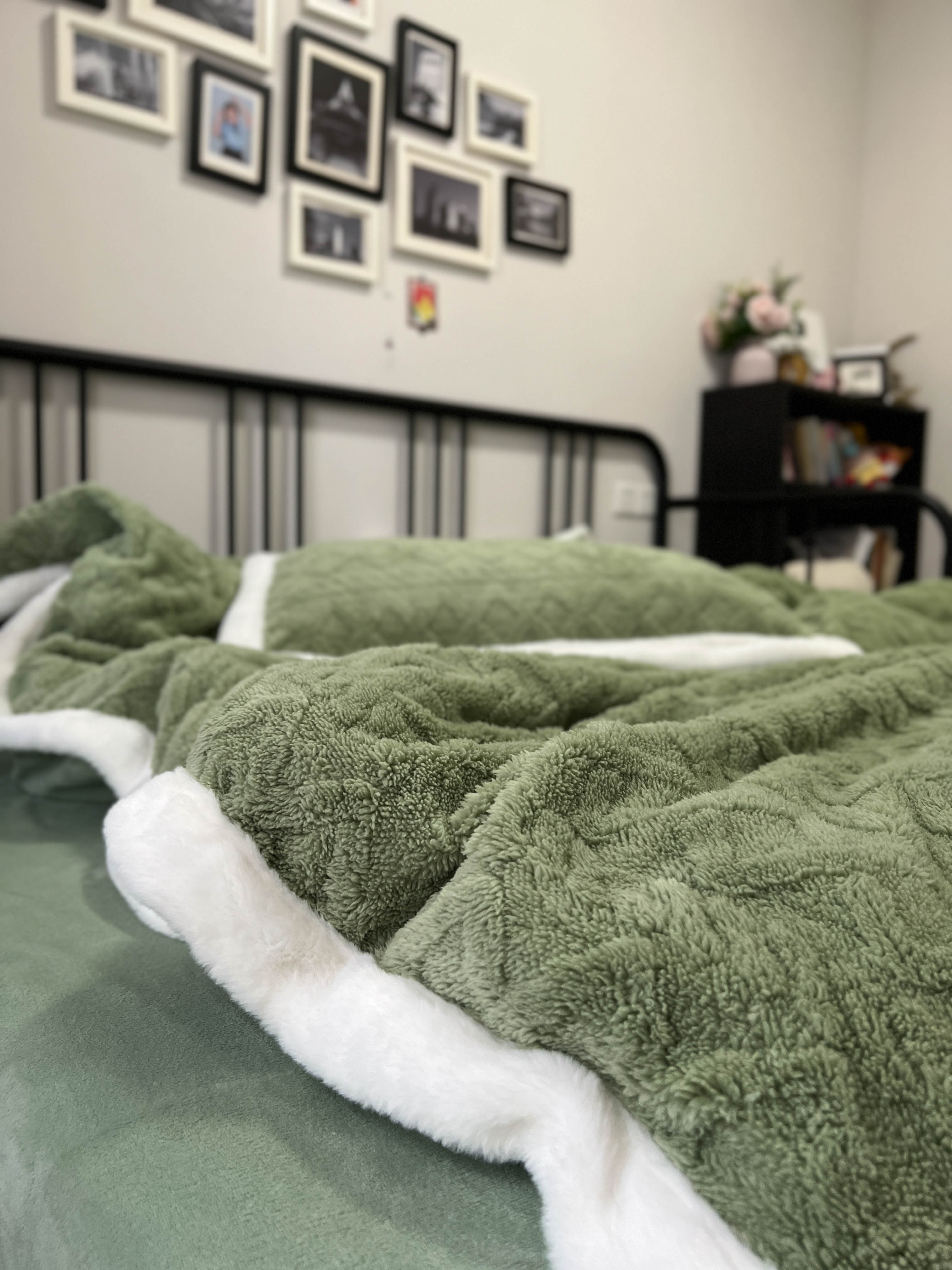 91家纺网 家纺一手货源 找家纺 潮邦 2025【含买家秀】塔芙绒牛奶绒轻奢保暖四件套 塔芙绿