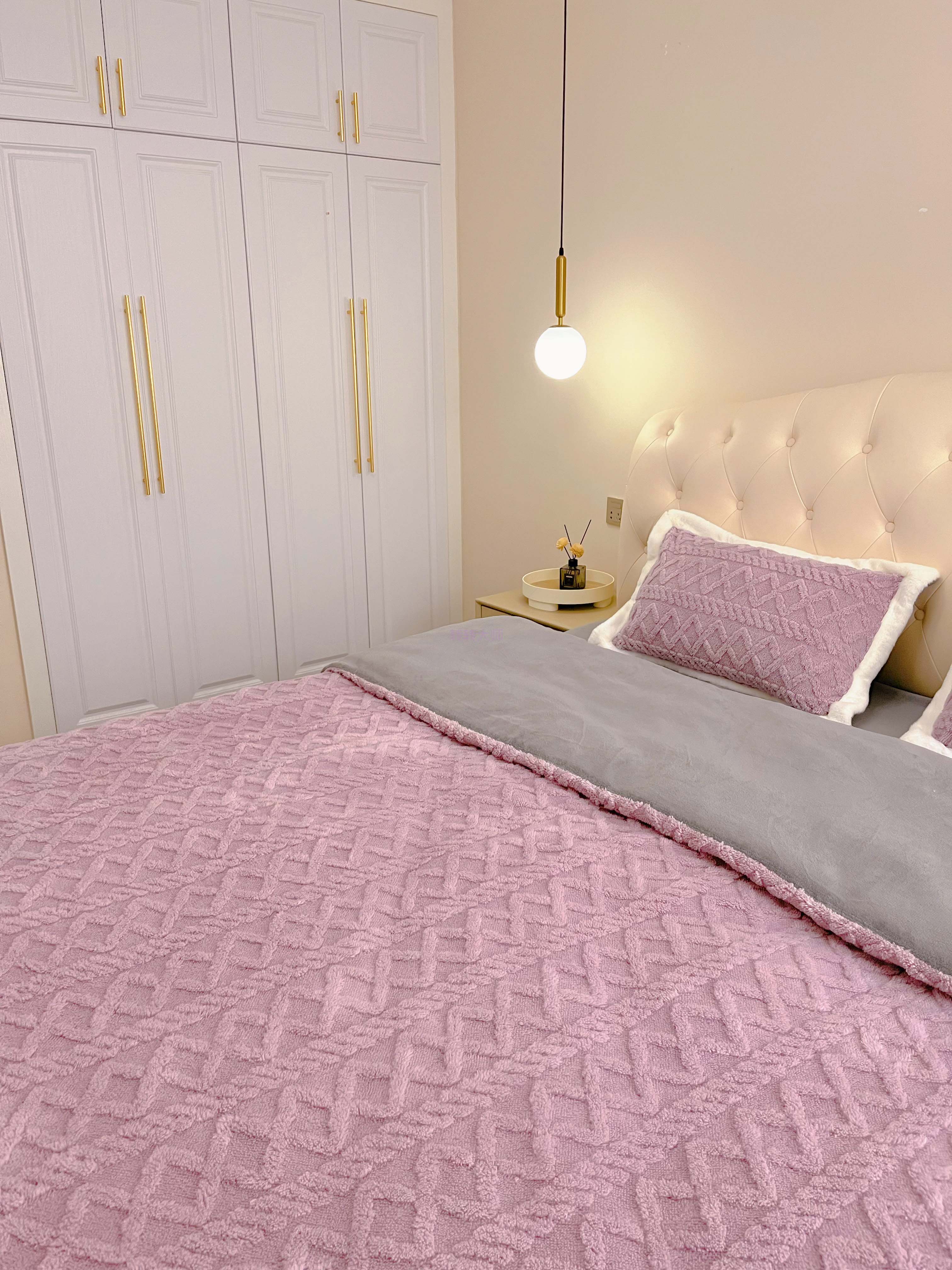 91家纺网 家纺一手货源 找家纺 潮邦2025【含买家秀】塔芙绒牛奶绒轻奢保暖四件套 塔芙紫