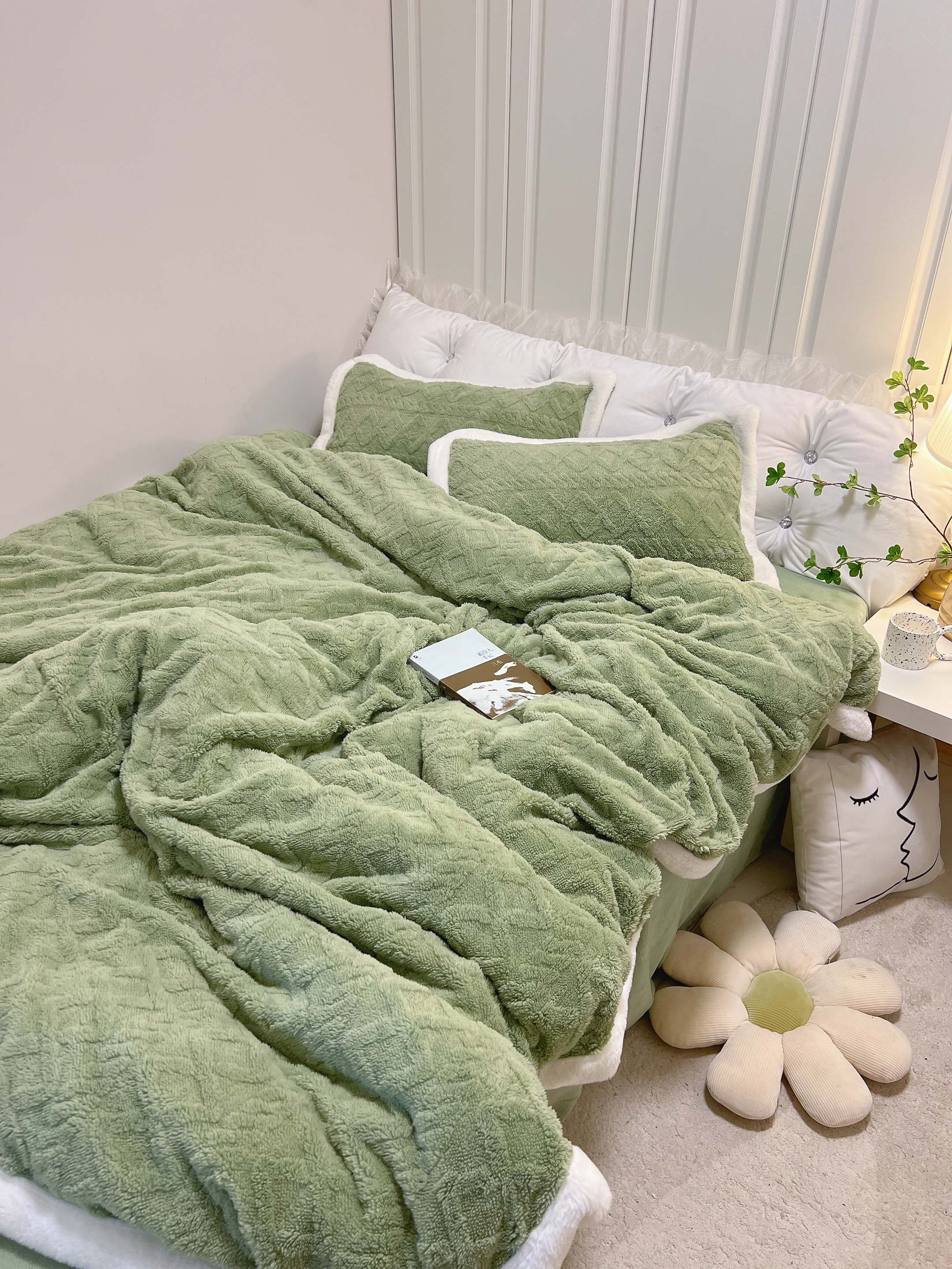 91家纺网 家纺一手货源 找家纺 （总）潮邦 2025【含买家秀】塔芙绒牛奶绒轻奢保暖四件套